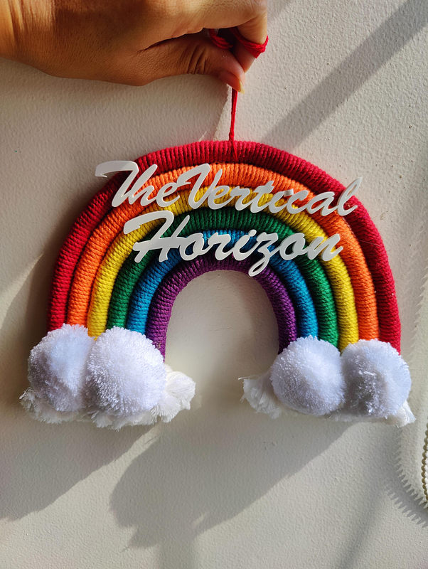 Rainbow Name With Cloud