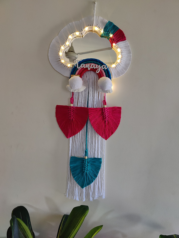 Cloud Furr Mirror Dream Catcher